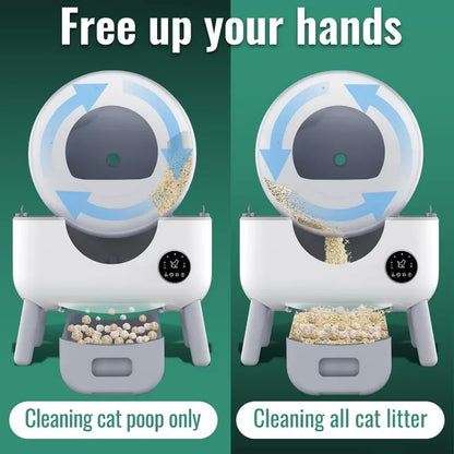 Self-Cleaning, APP Remote Control Cat Litter Box - Pawsitive Cuddles