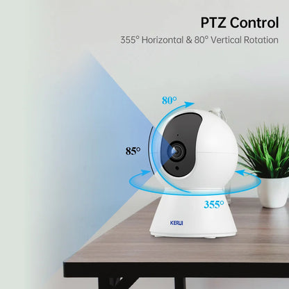 KERUI 2pcs/lot Tuya Smart WIFI IP Camera HD 1080P - Pawsitive Cuddles