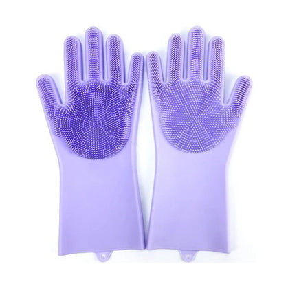 Soft Silicone Bath & Cleaning Gloves - Pawsitive Cuddles
