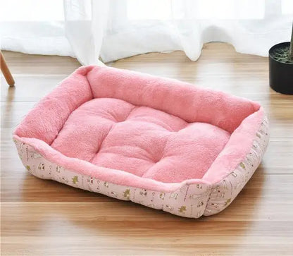 Warm Bone Washable Pet Bed for Dogs & Cats – Soft Cotton Nest - Pawsitive Cuddles