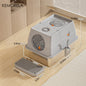 KEMORELA XL Stainless Steel Cat Litter Box - Pawsitive Cuddles