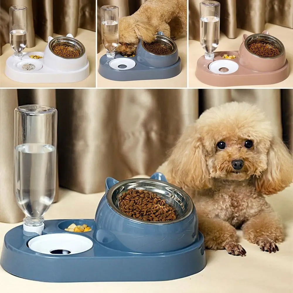 "2-in-1 Pet Feeder & Water Dispenser – Automatic Food & Water Bowl"