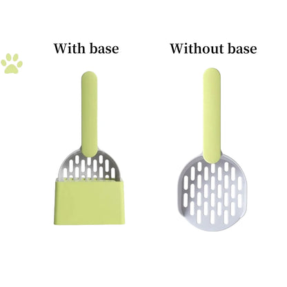 Plastic Shovel with Base for Self-Cleaning Litter Boxes - Pawsitive Cuddles