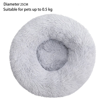 Round Soft Shaggy Mat for Kittens & Small Dogs - Pawsitive Cuddles