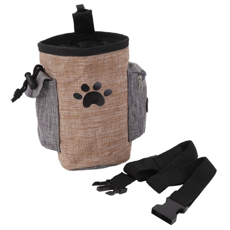 Dog Treat Training Pouch Bag with Waist Shoulder Strap Poop Bag Dispenser - Pawsitive Cuddles