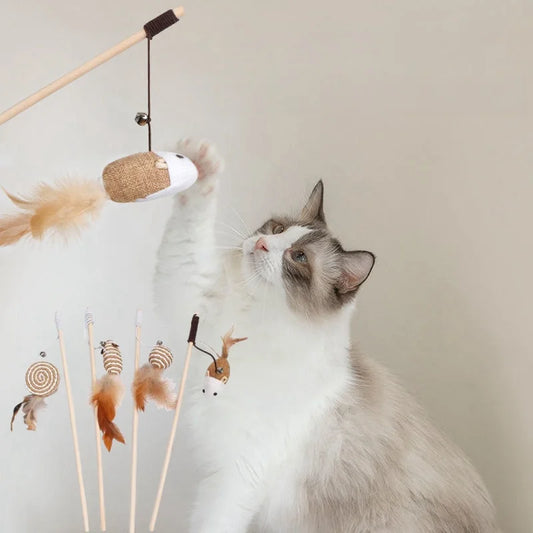 Teaser Feather Toy for Cats - Pawsitive Cuddles