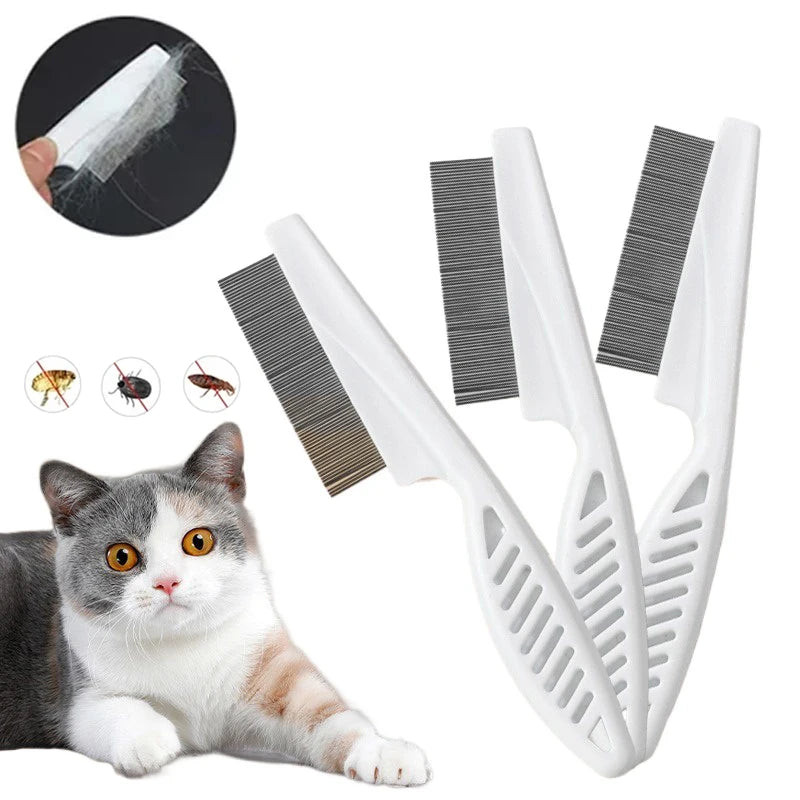 Stainless Steel Pet Flea & Shedding Comb - Pawsitive Cuddles