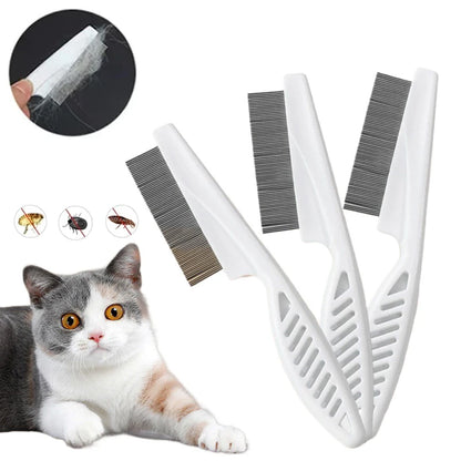 Stainless Steel Pet Flea & Shedding Comb - Pawsitive Cuddles