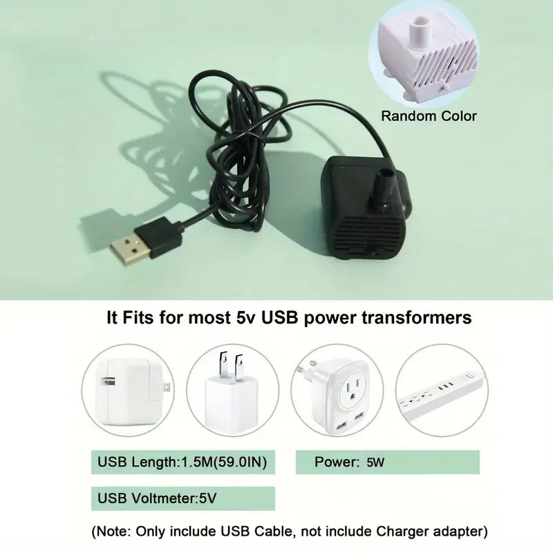 USB Electric Mute 1L Pet Water Fountain Automatic Cat Drink Bowl Filter Pet Drinking Dispenser Drinker For Cats Water Filter - Pawsitive Cuddles