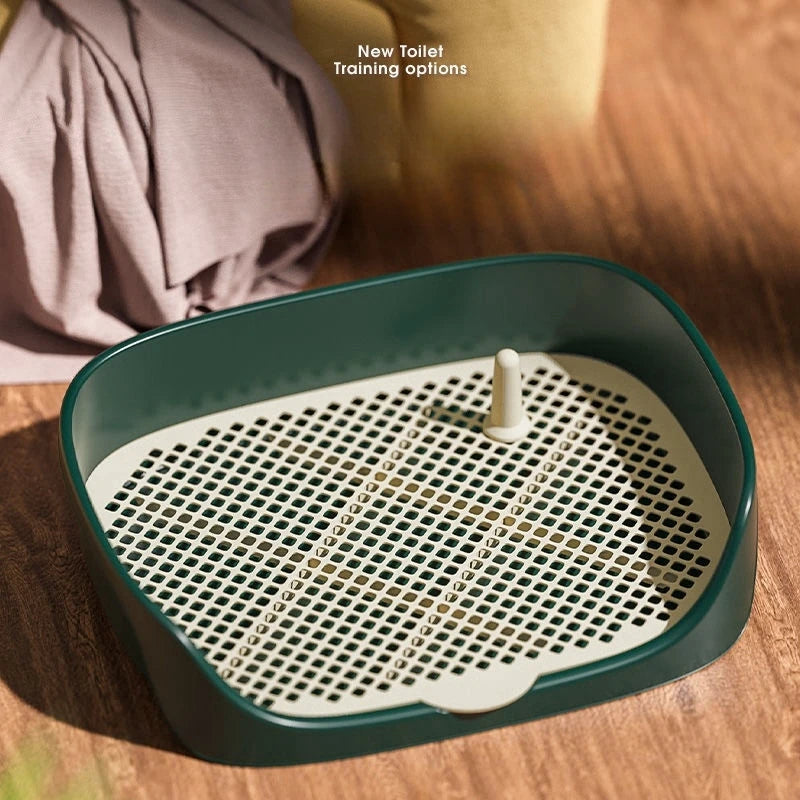 Plastic Dog Potty Tray with Pillar & Training Mat - Pawsitive Cuddles