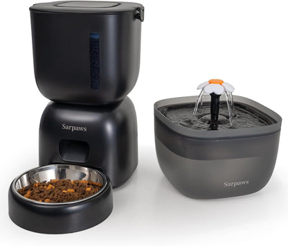 Automatic Feeder & Water Dispenser with Voice - Pawsitive Cuddles