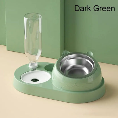 "2-in-1 Pet Feeder & Water Dispenser – Automatic Food & Water Bowl"