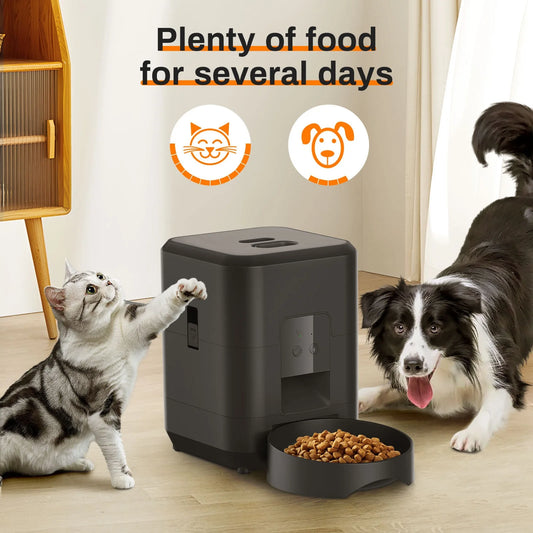 2L WiFi Smart Pet Feeder – Automatic Cat Food Dispenser & Remote Control - Pawsitive Cuddles