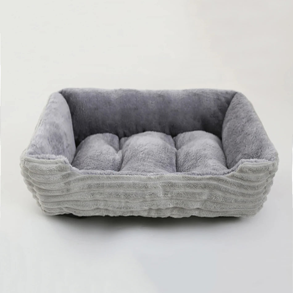 Square Plush Pet Bed - Pawsitive Cuddles