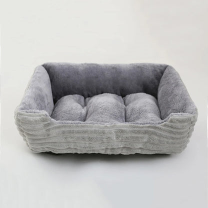 Square Plush Pet Bed - Pawsitive Cuddles