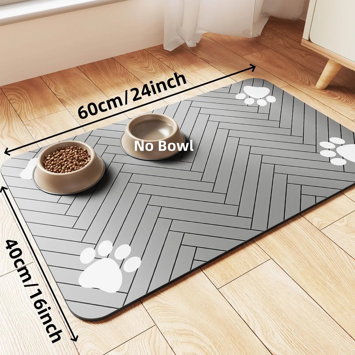 Waterproof Absorbent Pet Feeding Mat - Pawsitive Cuddles