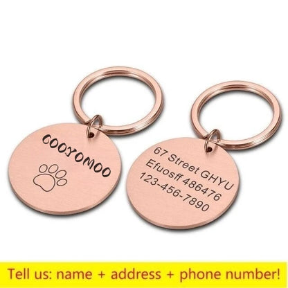 Personalized Paw Print Medal with Name - Pawsitive Cuddles