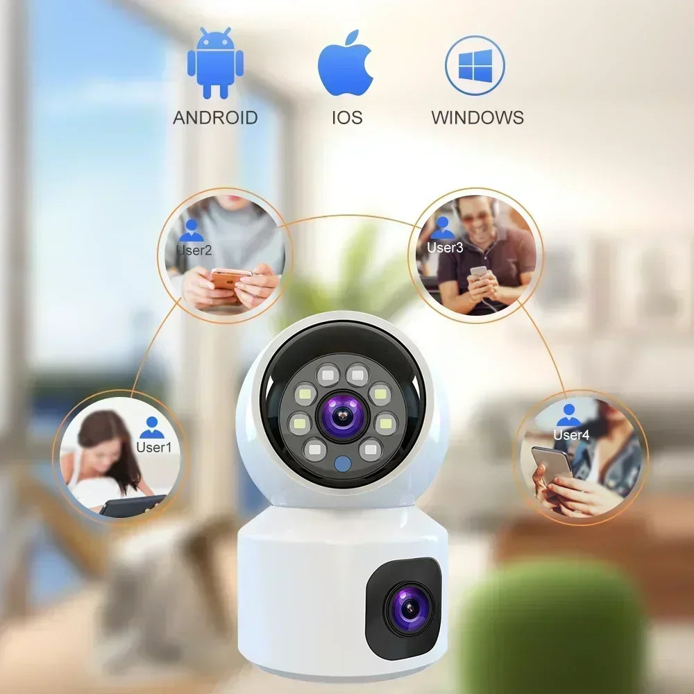 8MP 4K WiFi Camera Dual Screen Surveillance Auto Tracking T - Pawsitive Cuddles