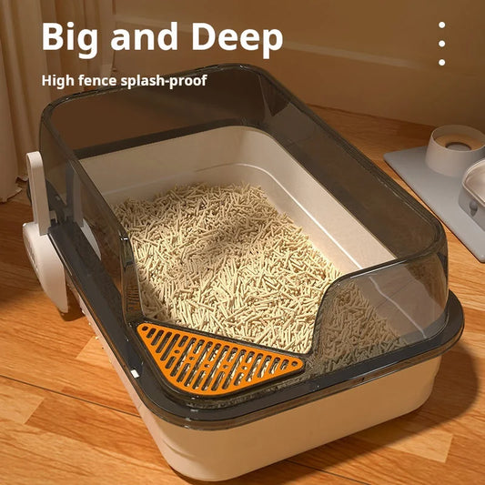Anti-Splash, Semi-Enclosed, Litter for Cats - Pawsitive Cuddles