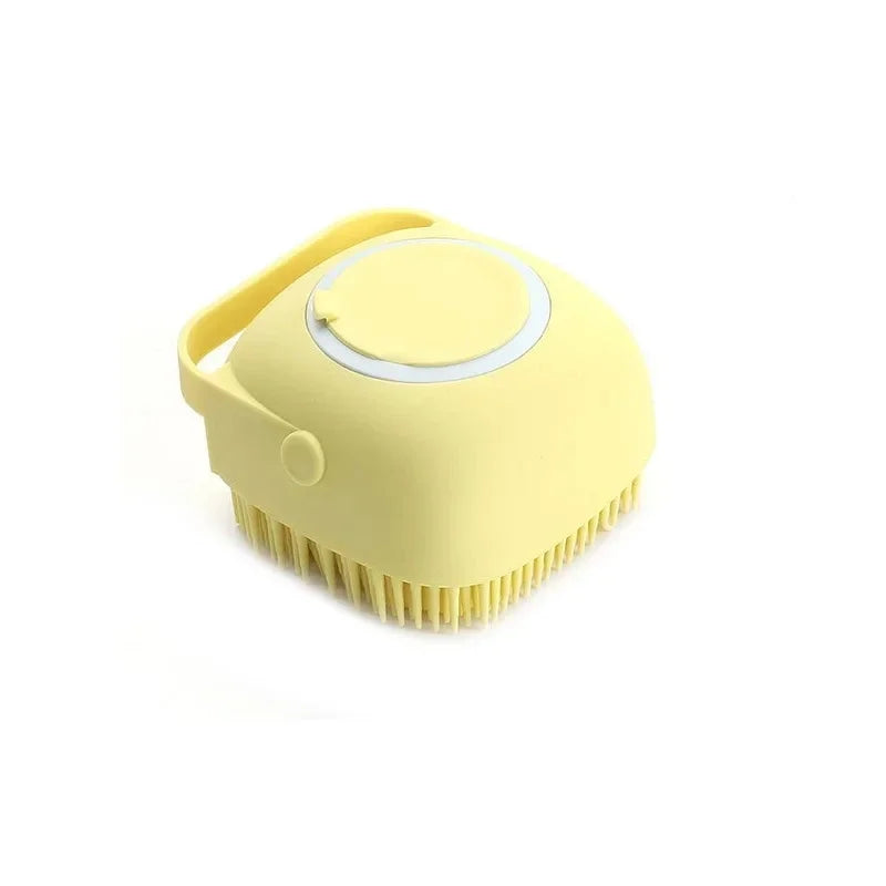 Pet Bathing Brush – Soft Silicone Massager for Dog & Cat Cleaning & Grooming - Pawsitive Cuddles