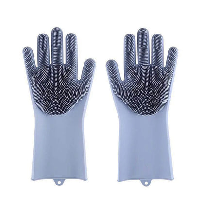 Soft Silicone Bath & Cleaning Gloves - Pawsitive Cuddles