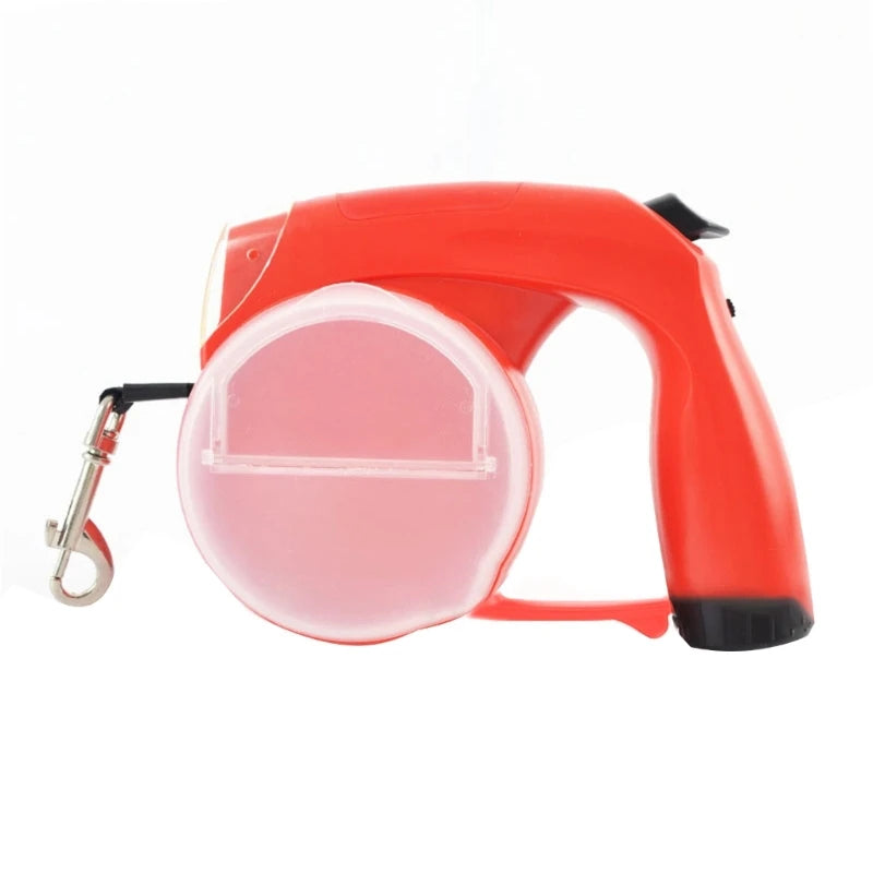 Retractable Dogs Leash with Light, Bags Holder/Water Cup - Pawsitive Cuddles