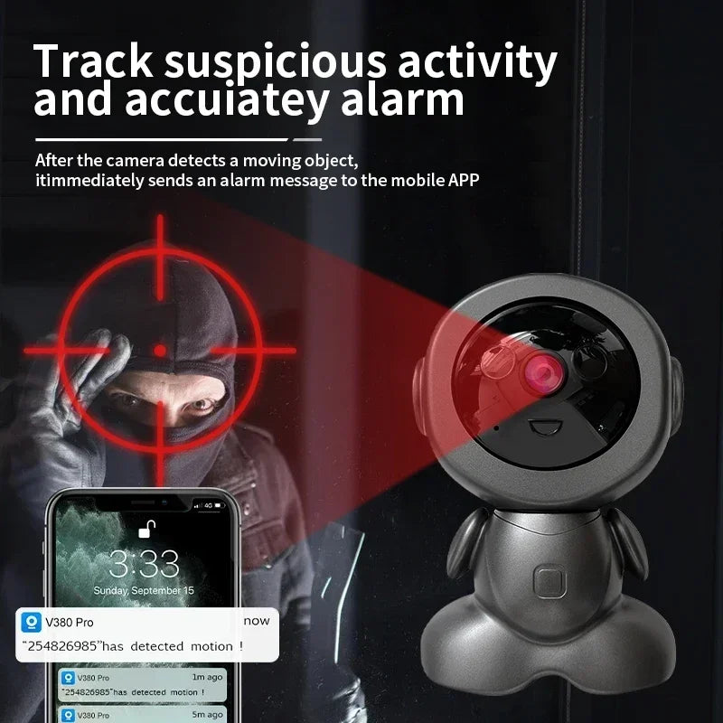 8MP 4K IP Wifi Surveillance Robot Cmaera - Pawsitive Cuddles