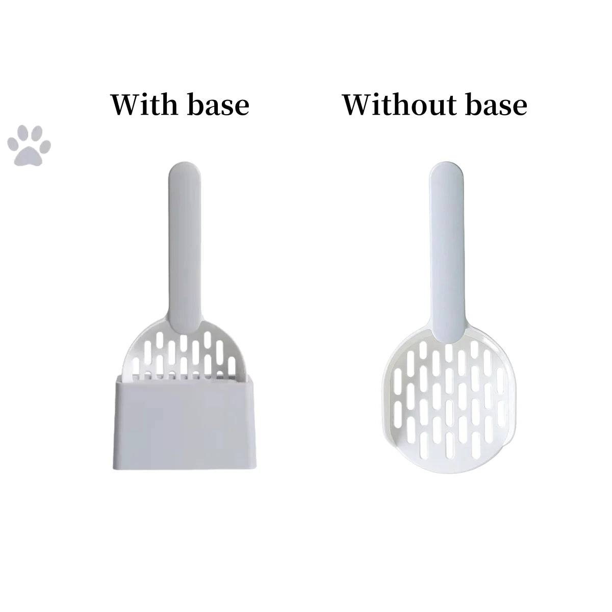 Plastic Shovel with Base for Self-Cleaning Litter Boxes - Pawsitive Cuddles