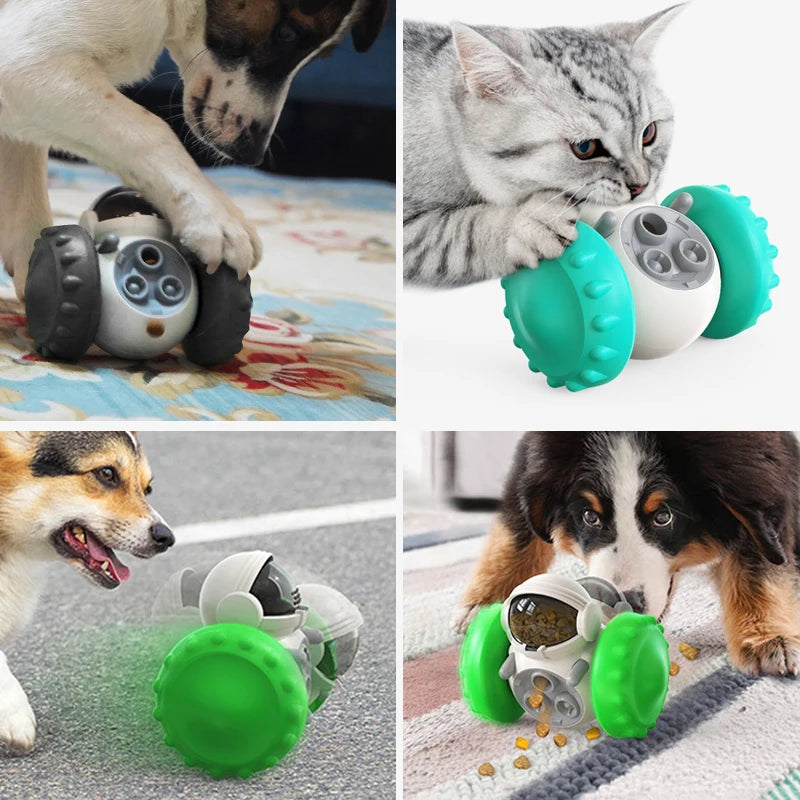 **Interactive Pet Puzzle Toy – Tumbler Slow Feeder for Dog & Cat Training** - Pawsitive Cuddles
