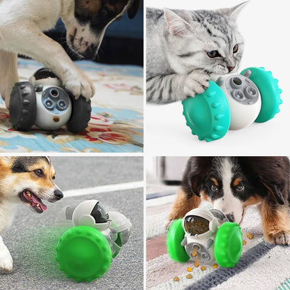 **Interactive Pet Puzzle Toy – Tumbler Slow Feeder for Dog & Cat Training** - Pawsitive Cuddles