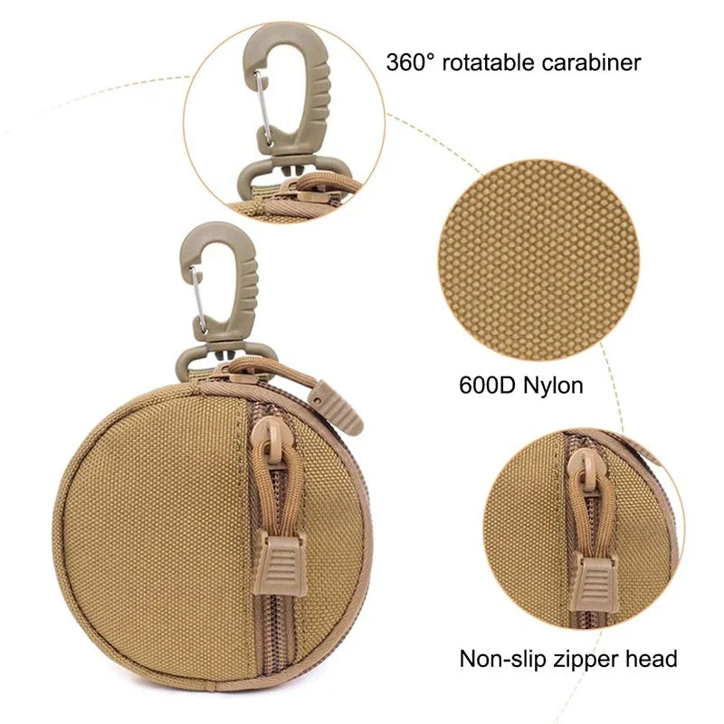 Durable Tactical Dog Treat Bag – Lightweight with Rotatable Carabiner - Pawsitive Cuddles
