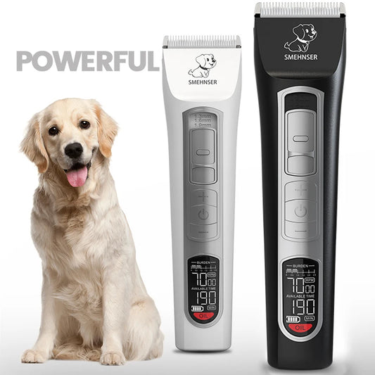 Professional Dog Clipper High Power Dog Hair Cutter Low Noise Pet Trimmer Grooming Clippers with Guard Combs for Animals - Pawsitive Cuddles