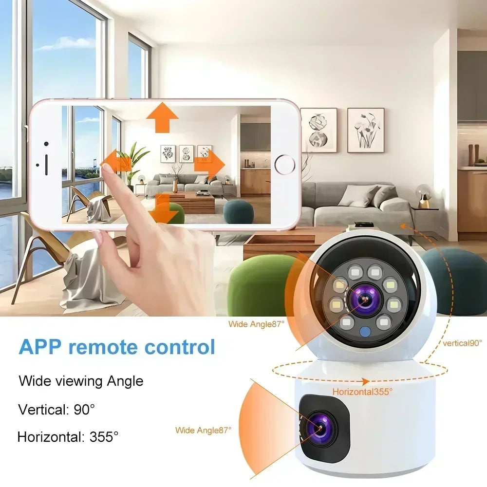 8MP 4K WiFi Camera Dual Screen Surveillance Auto Tracking T - Pawsitive Cuddles