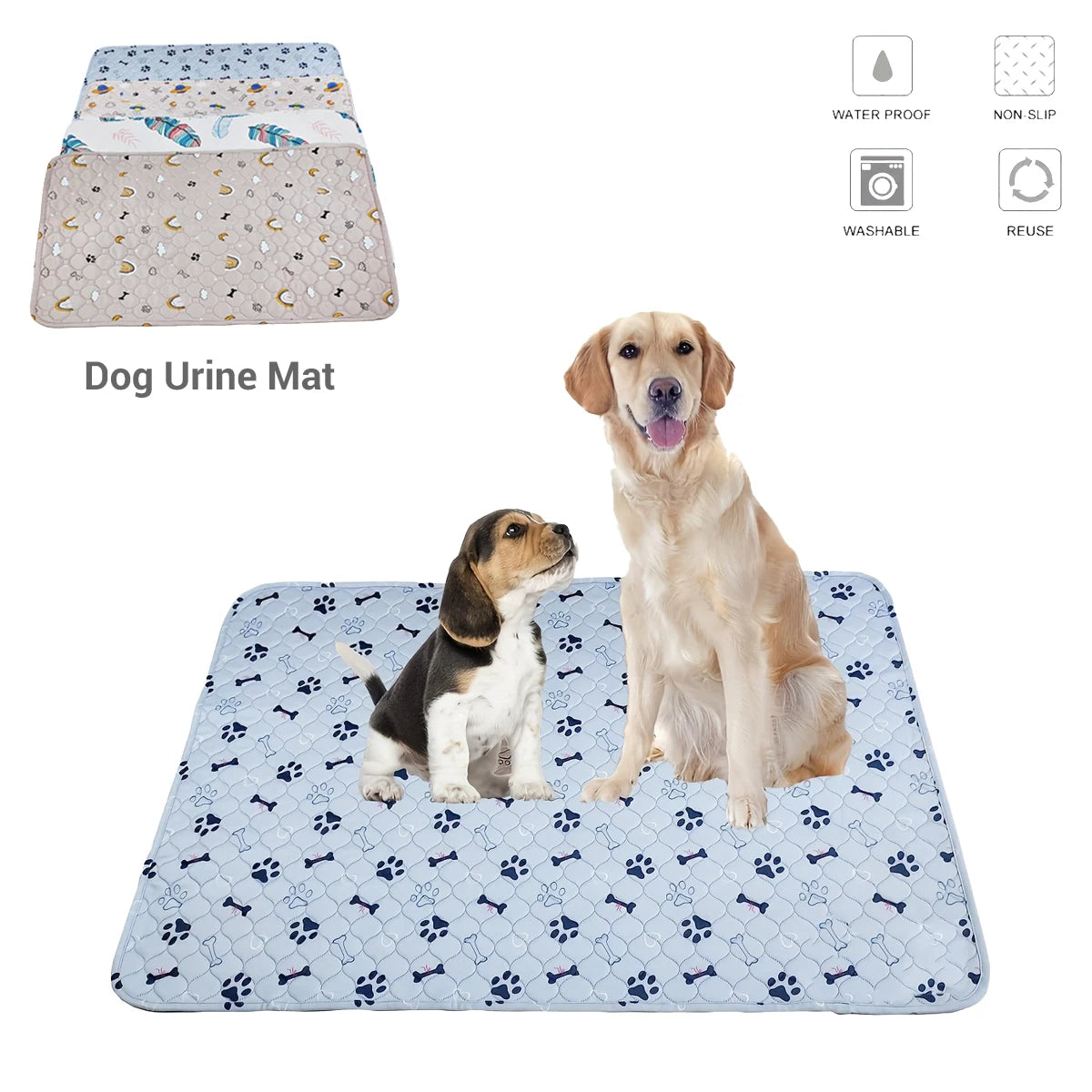 Washable & Reusable Dog Pee Pad - Pawsitive Cuddles