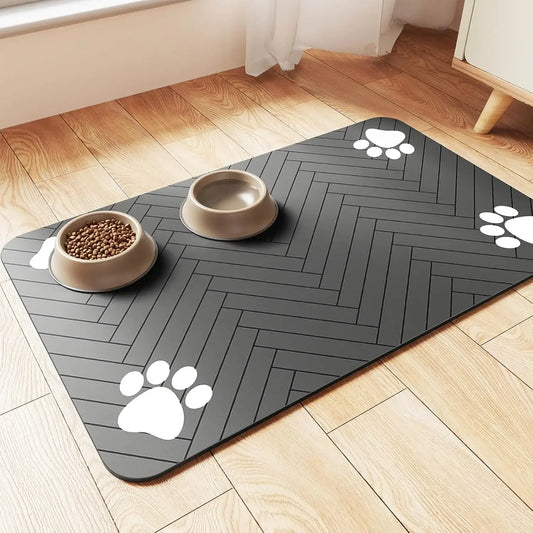Waterproof Absorbent Pet Feeding Mat - Pawsitive Cuddles