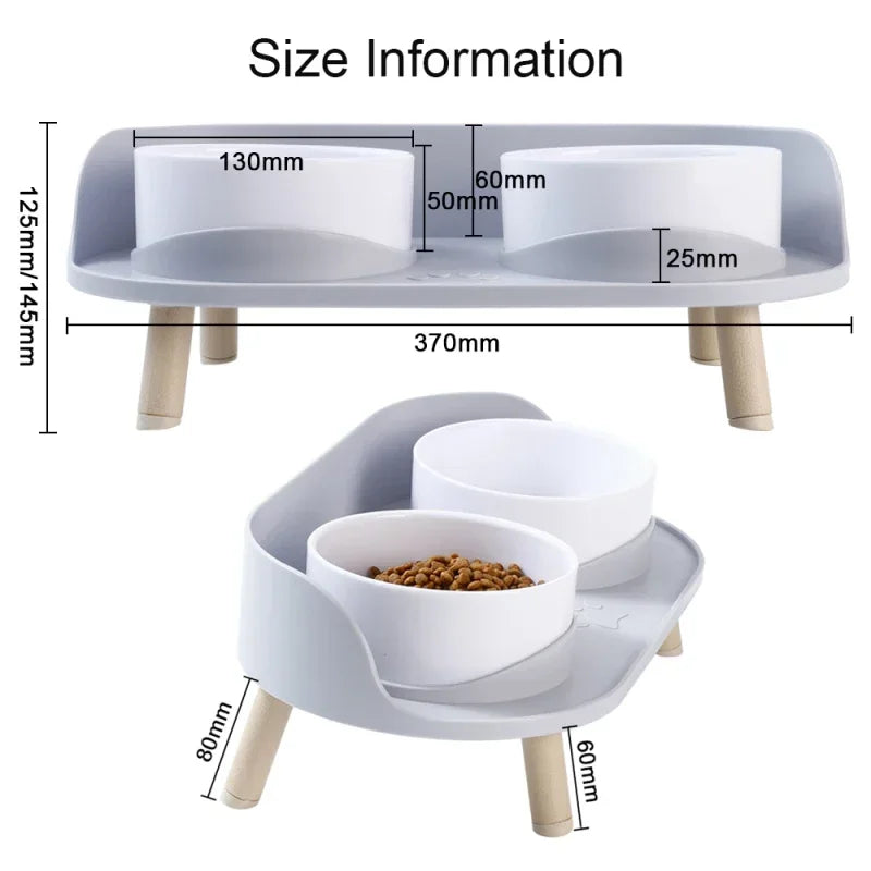 Adjustable Elevated Double Pet Bow - Pawsitive Cuddles