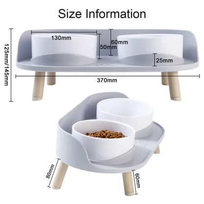 Adjustable Elevated Double Pet Bow - Pawsitive Cuddles