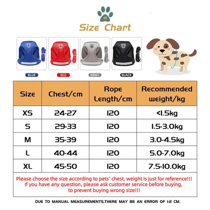 Escape-Proof Mesh Vest for Cats & Small Dogs – Soft Pet Harness with Lead - Pawsitive Cuddles