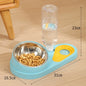 Double Cat Bowl Feeder – Large Capacity Food & Water Dispenser - Pawsitive Cuddles
