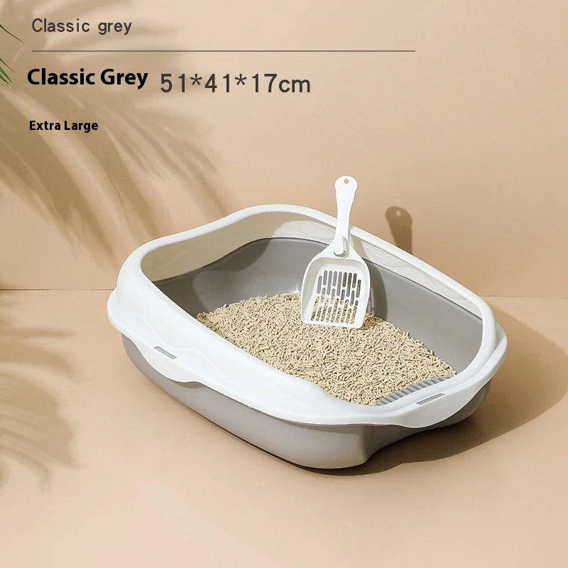 Cat Litter Box Portable Removable Semi Closed - Pawsitive Cuddles