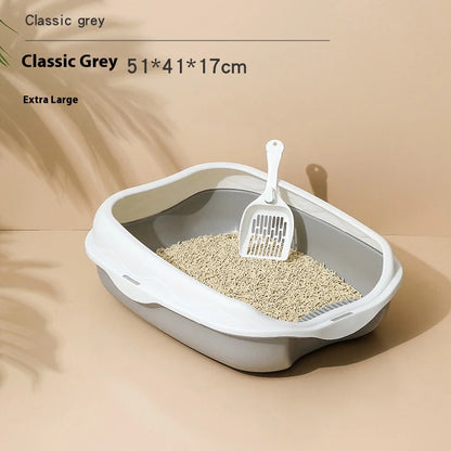 Cat Litter Box Portable Removable Semi Closed - Pawsitive Cuddles