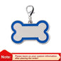 Custom Engraved Name Tag with Paw Print Design - Pawsitive Cuddles