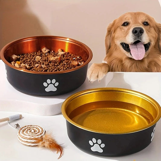 Anti-Slip Dog Bowls Small Medium And Large Dog Feeding Bowls And Water Fountains Stainless Steel Pet Feeders Pet Dog Accessories - Pawsitive Cuddles