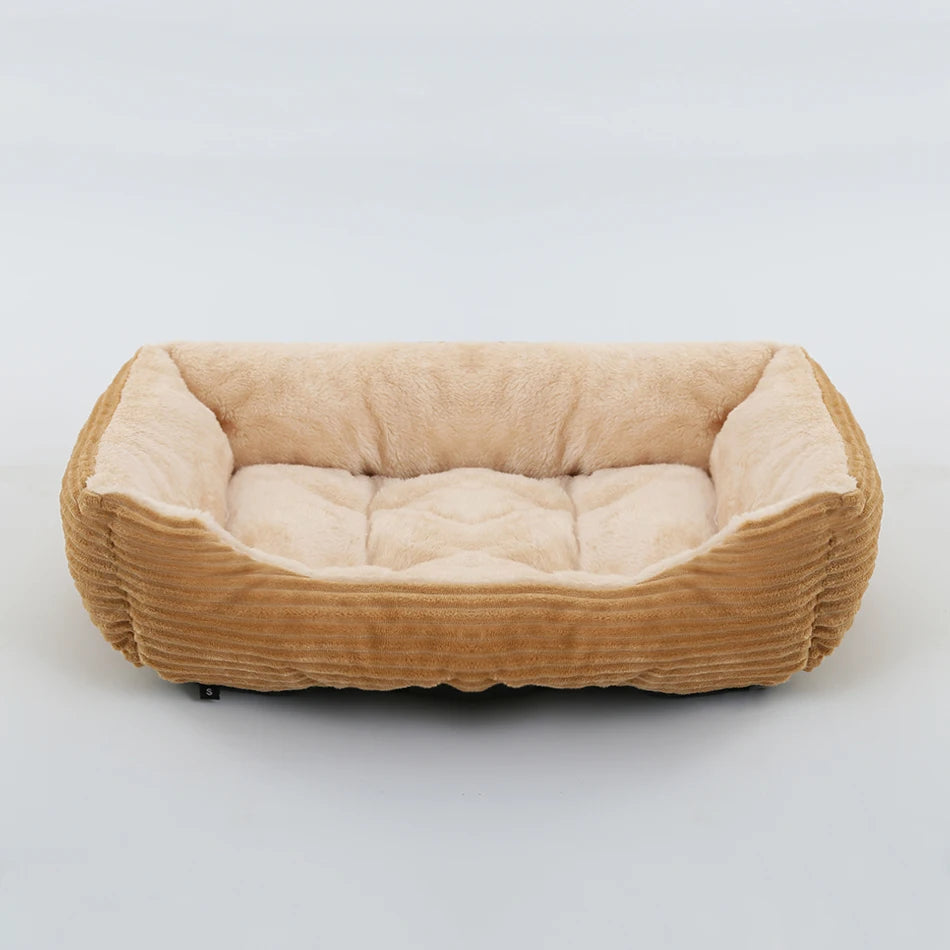 Square Plush Pet Bed - Pawsitive Cuddles