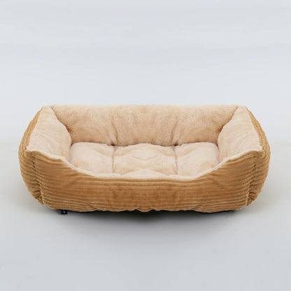 Square Plush Pet Bed - Pawsitive Cuddles
