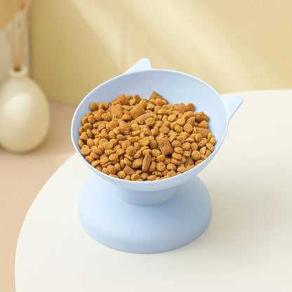 Cat feeding and drinking bowl,  high footed - Pawsitive Cuddles
