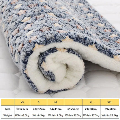 Soft Flannel Cat Sleeping Mat - Pawsitive Cuddles