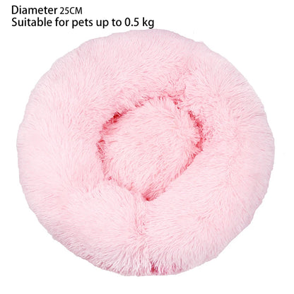 Round Soft Shaggy Mat for Kittens & Small Dogs - Pawsitive Cuddles