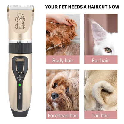USB Rechargeable Silent Pet Hair Clipper - Pawsitive Cuddles