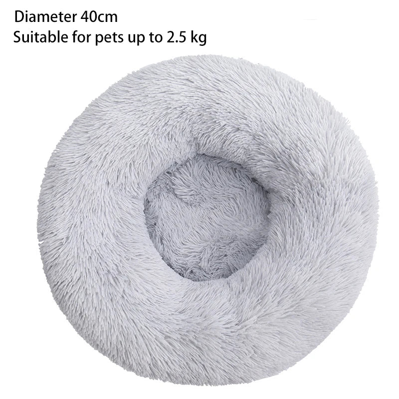 Round Soft Shaggy Mat for Kittens & Small Dogs - Pawsitive Cuddles